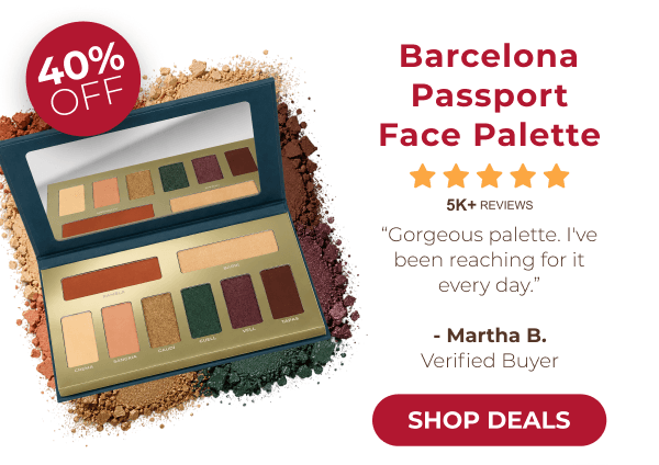 BARCELONA PASSPORT FACE PALETTE: 40% OFF