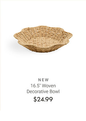 16.5" Woven Decorative Bowl