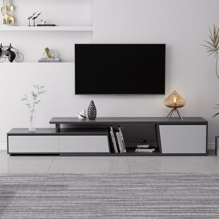 Fero 71"-110" Extendable TV Stand with 3 Drawers