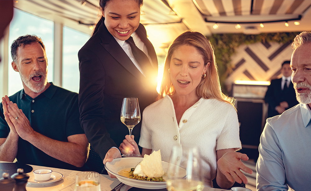 Al Fresco dining aboard Queen Anne