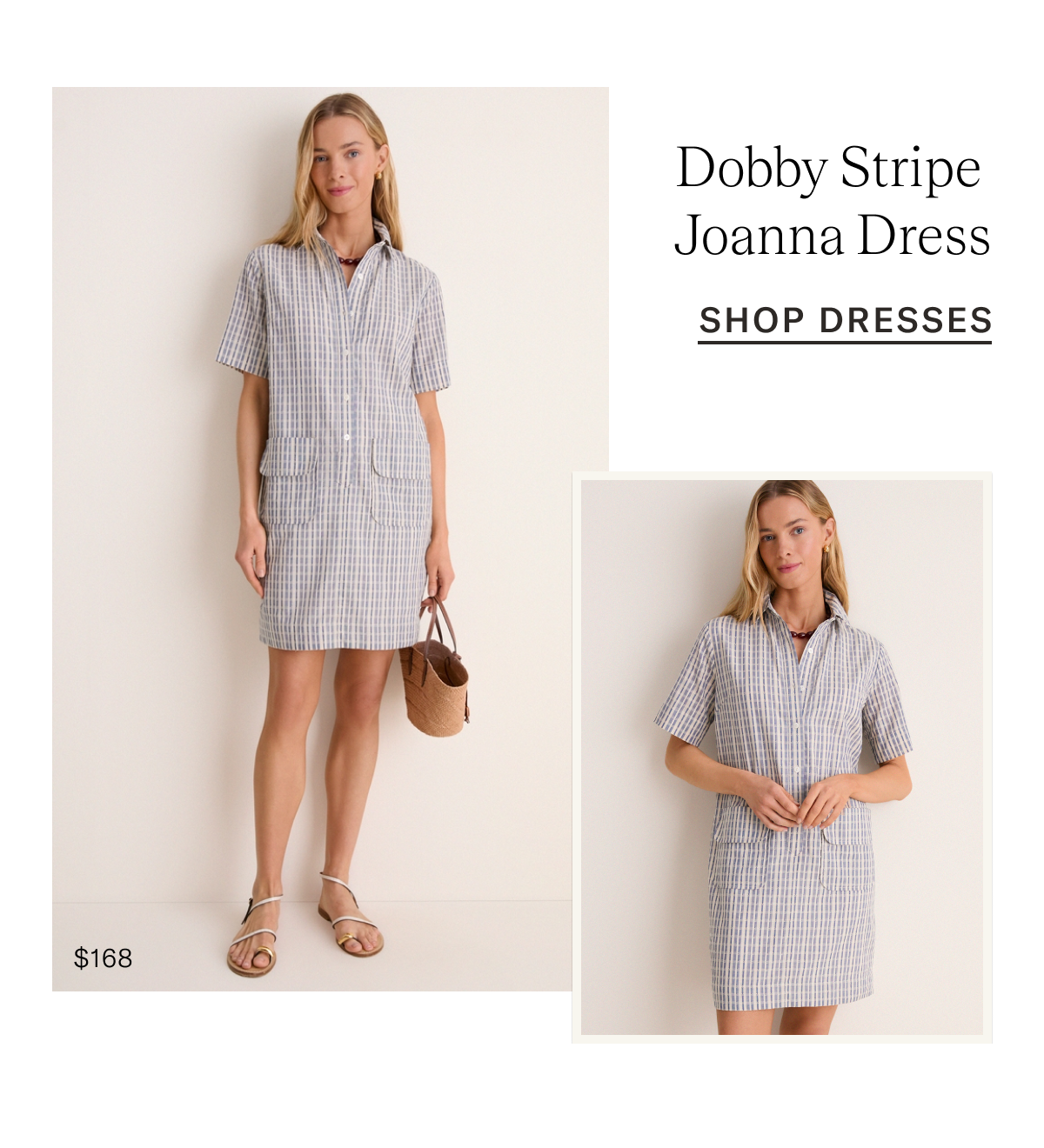 Dobby Stripe Joanna Dress