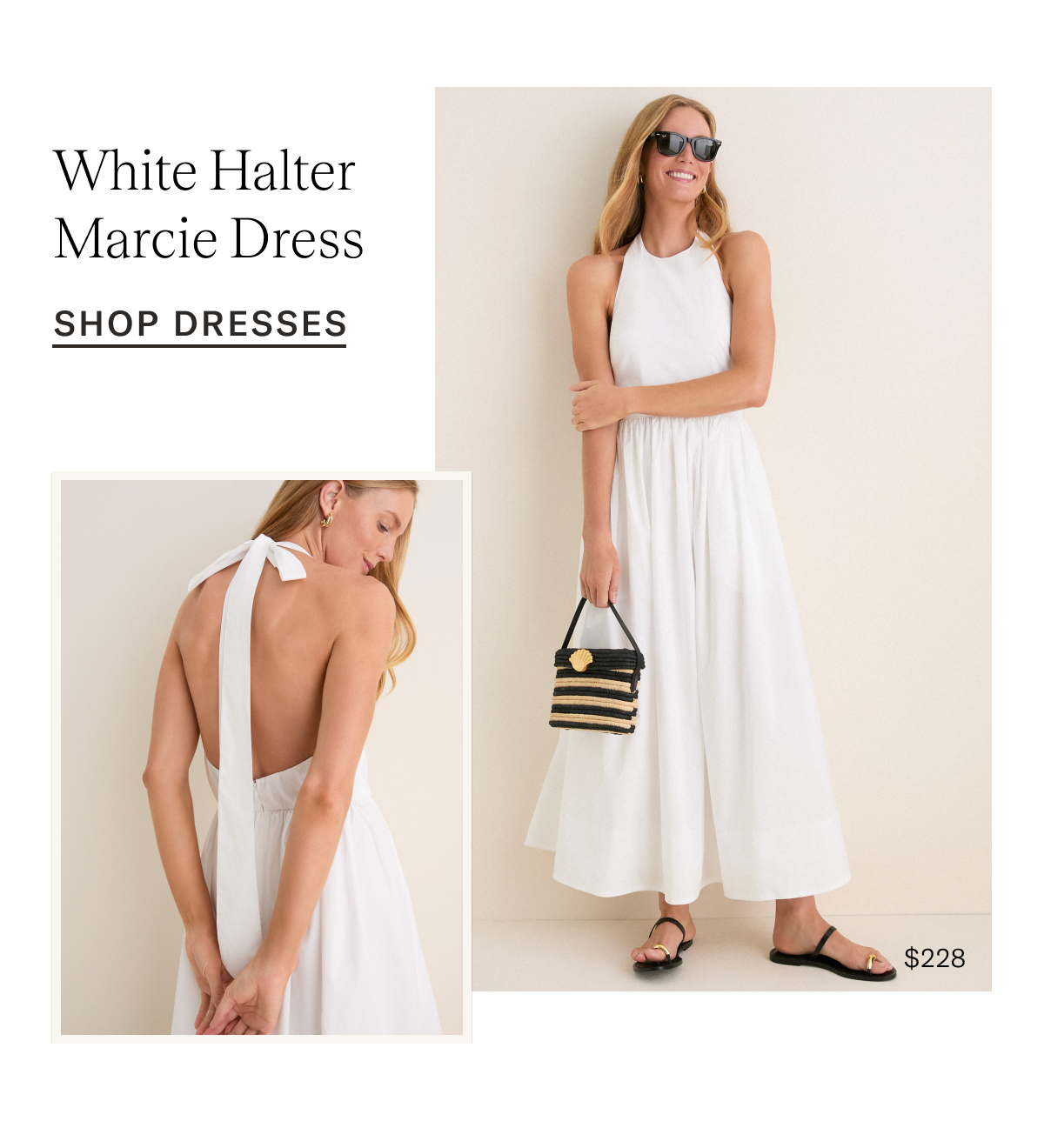 White Haler Marcie Dress