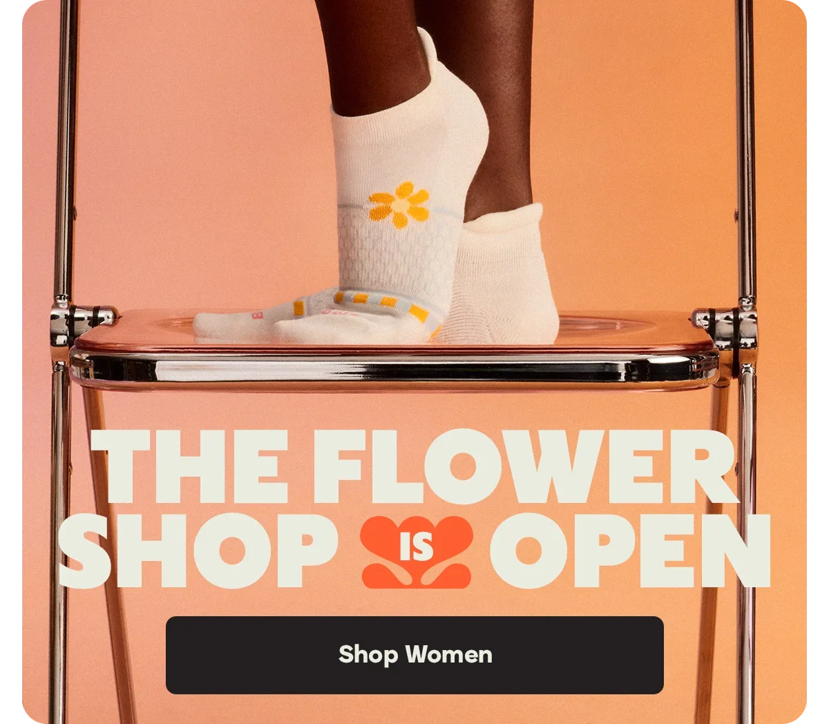 THE FLOWER SHOP IS OPEN. Shop Women