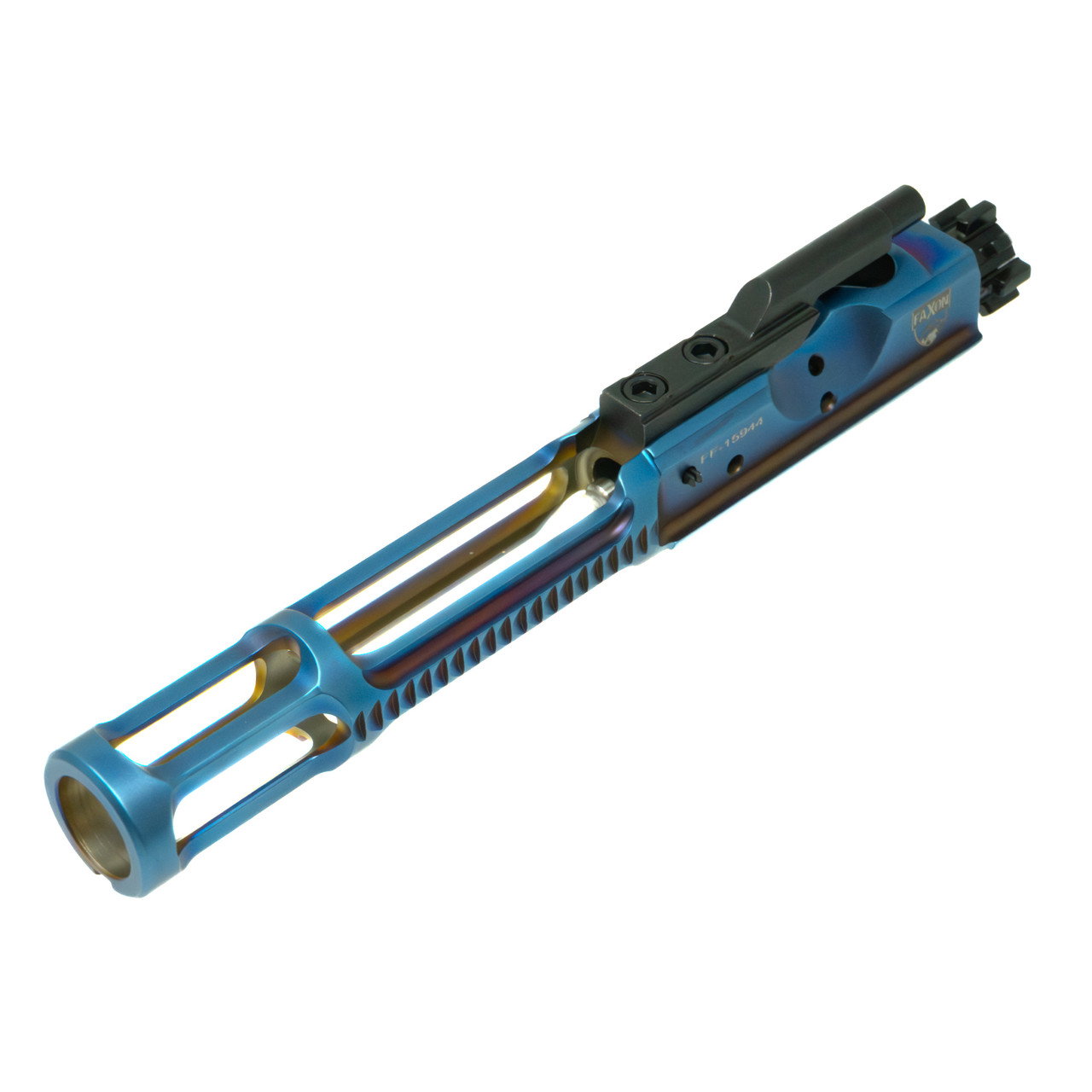 WEBSITE EXCLUSIVE: FAXON SUPERFINISHED 5.56 GUNNER LIGHTWEIGHT BOLT CARRIER GROUP - BLUE PVD