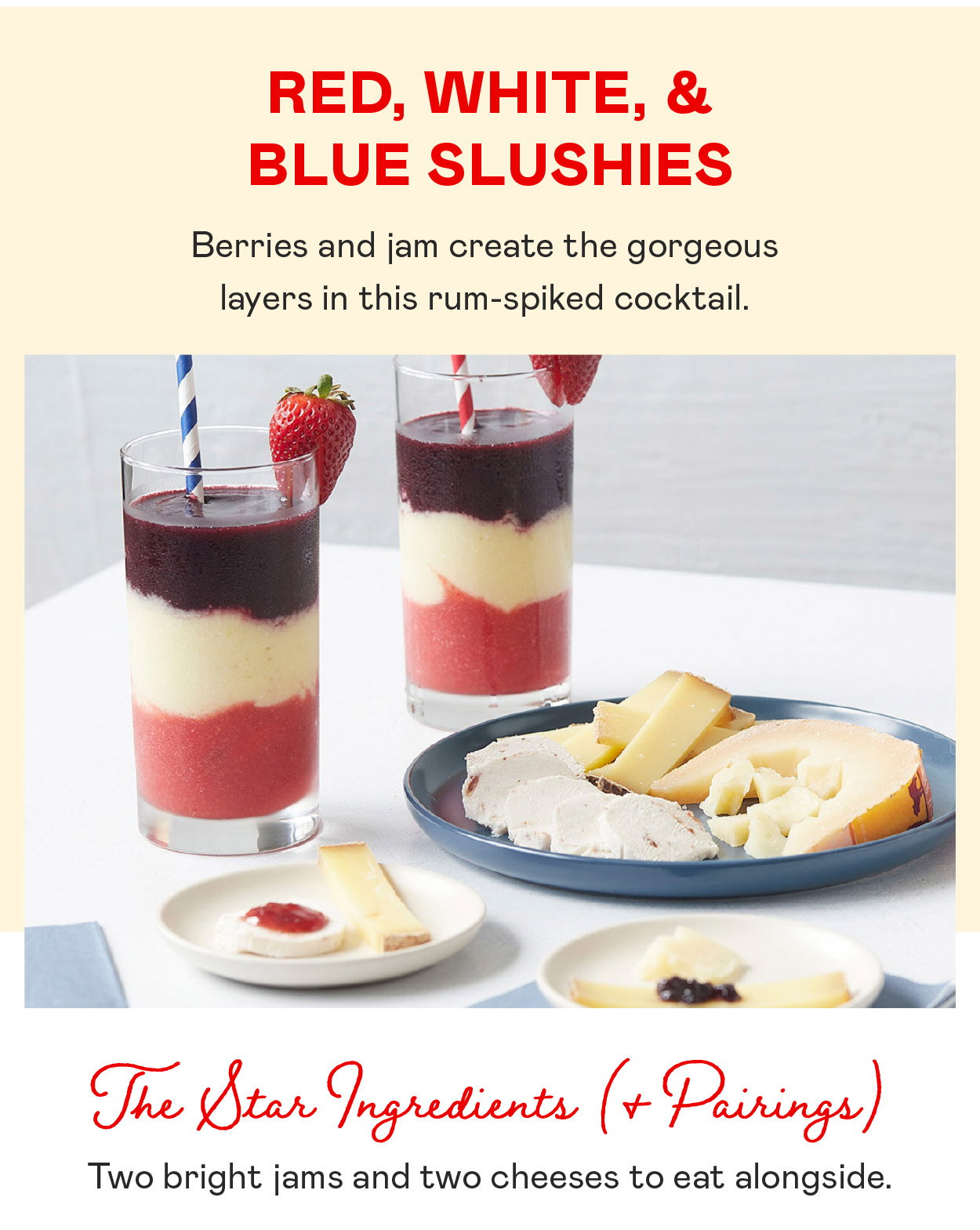 Red, White, & Blue Slushies​