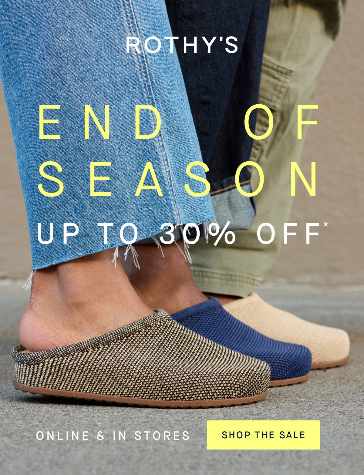 Headline: Up to 30% off Final Few* SHOP THE SALE