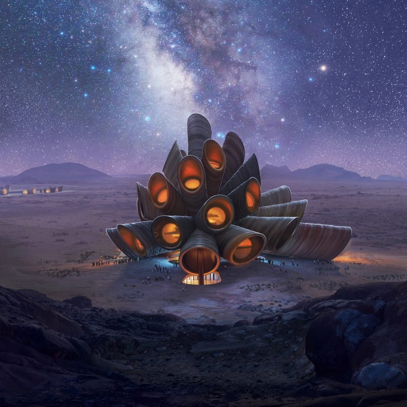Heatherwick Studio unveils "space observatory" in AlUla