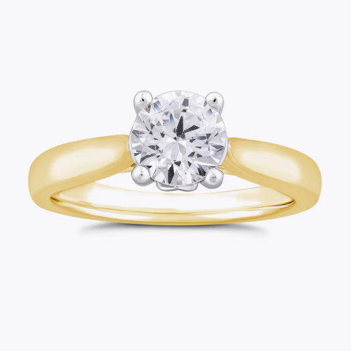 9ct Yellow Gold Solitaire 1ct Diamond Ring
