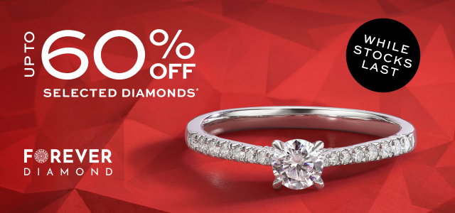 SALE: Up to 60% off Diamond Jewellery