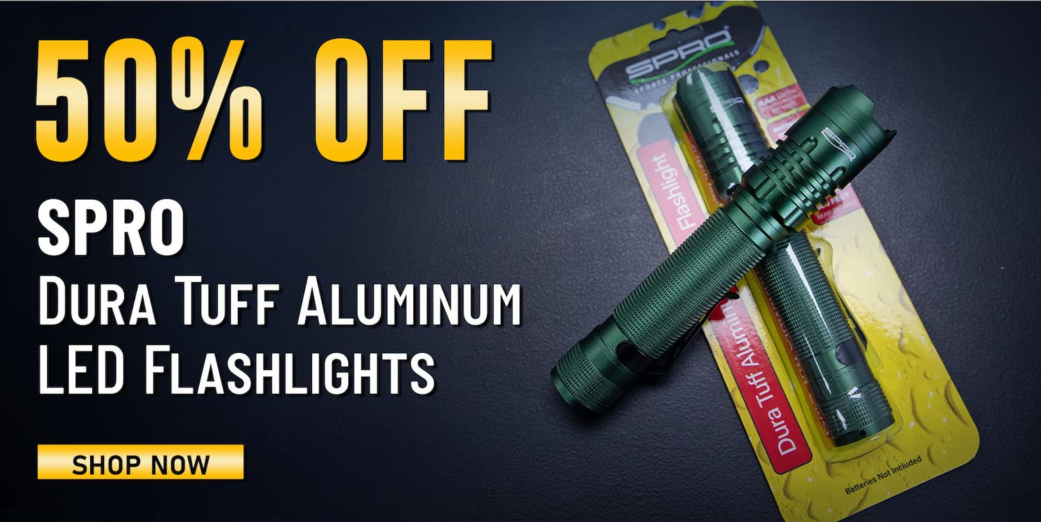 50% Off SPRO Dura Tuff Aluminum LED Flashlights Shop Now