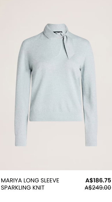 Mariya Long Sleeve Sparkling Knit