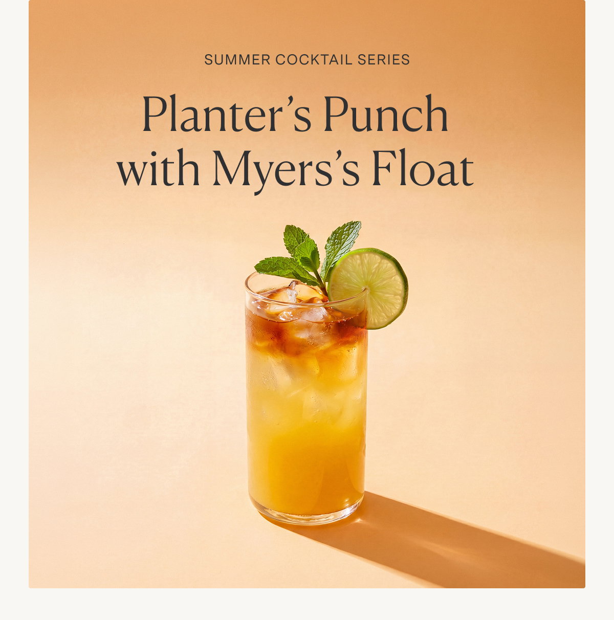 Planter’s Punch with Myers’s Float
