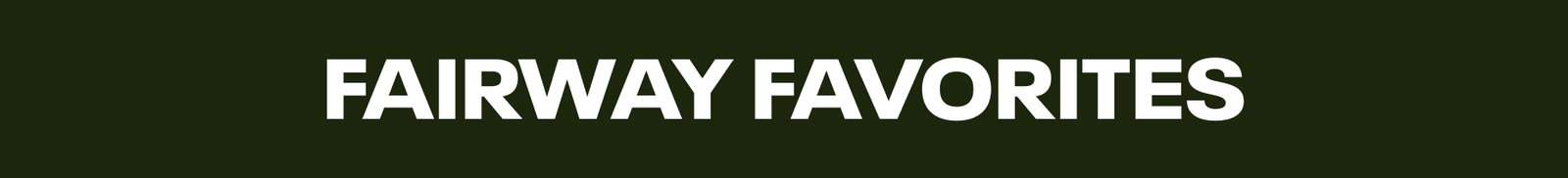 Fairway Favorites