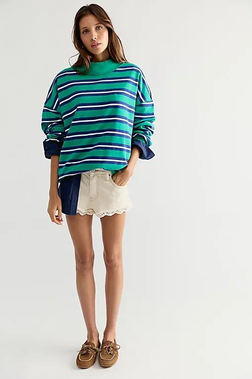 Palm Springs Striped Pullover