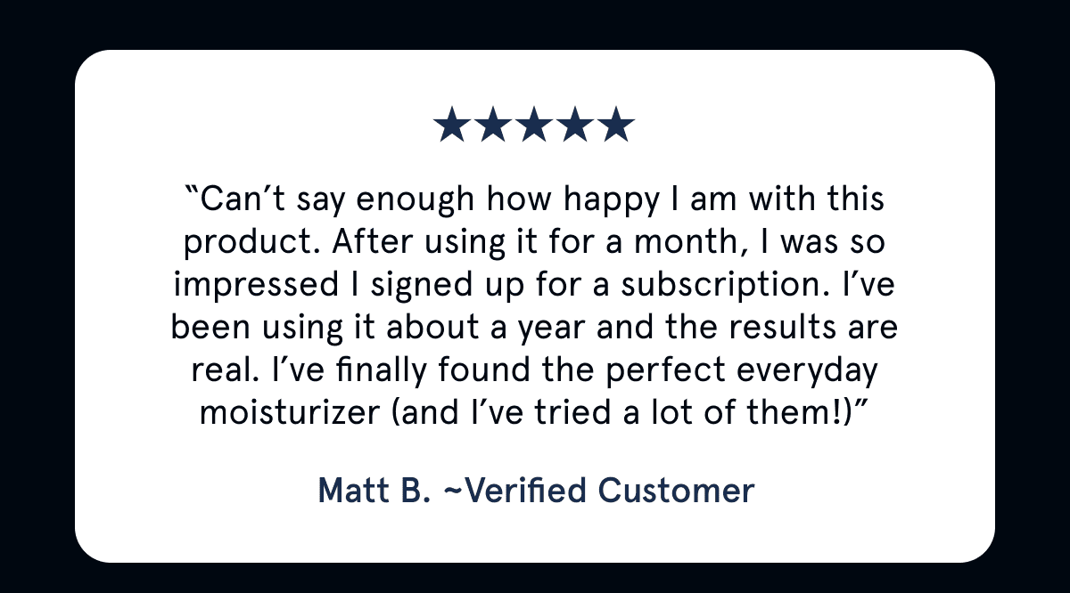 Testimonial - Matt B