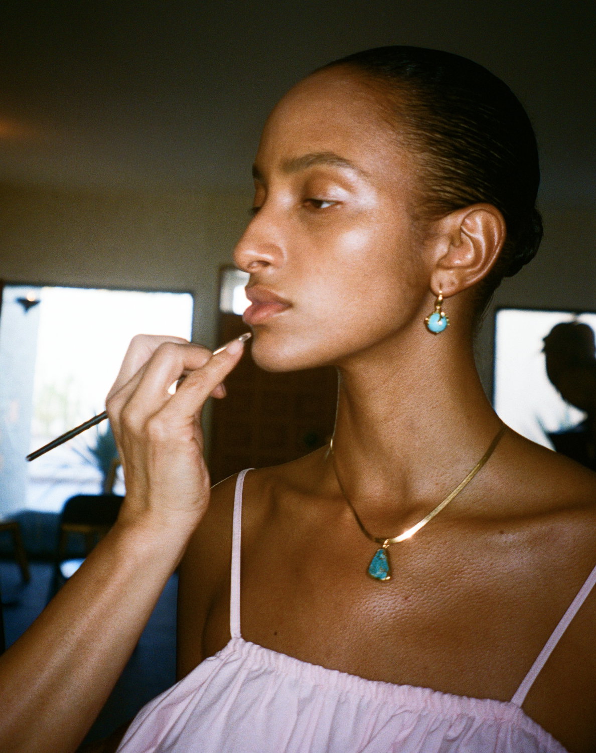 TOTEM HERRINGBONE NECKACE
