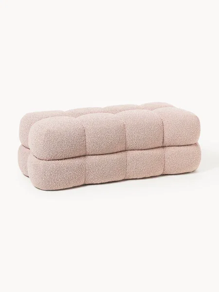 Čalúnená buklé lavica Ellie