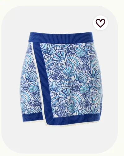 Blue Shannen Skort