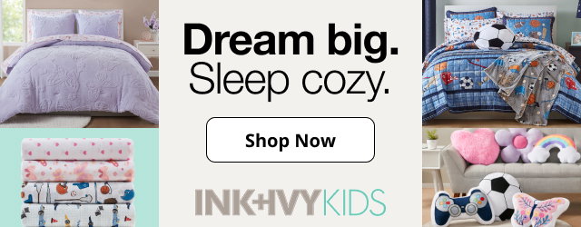 Dream big. | Sleep cozy.| Shop Now | INK+IVYKIDS