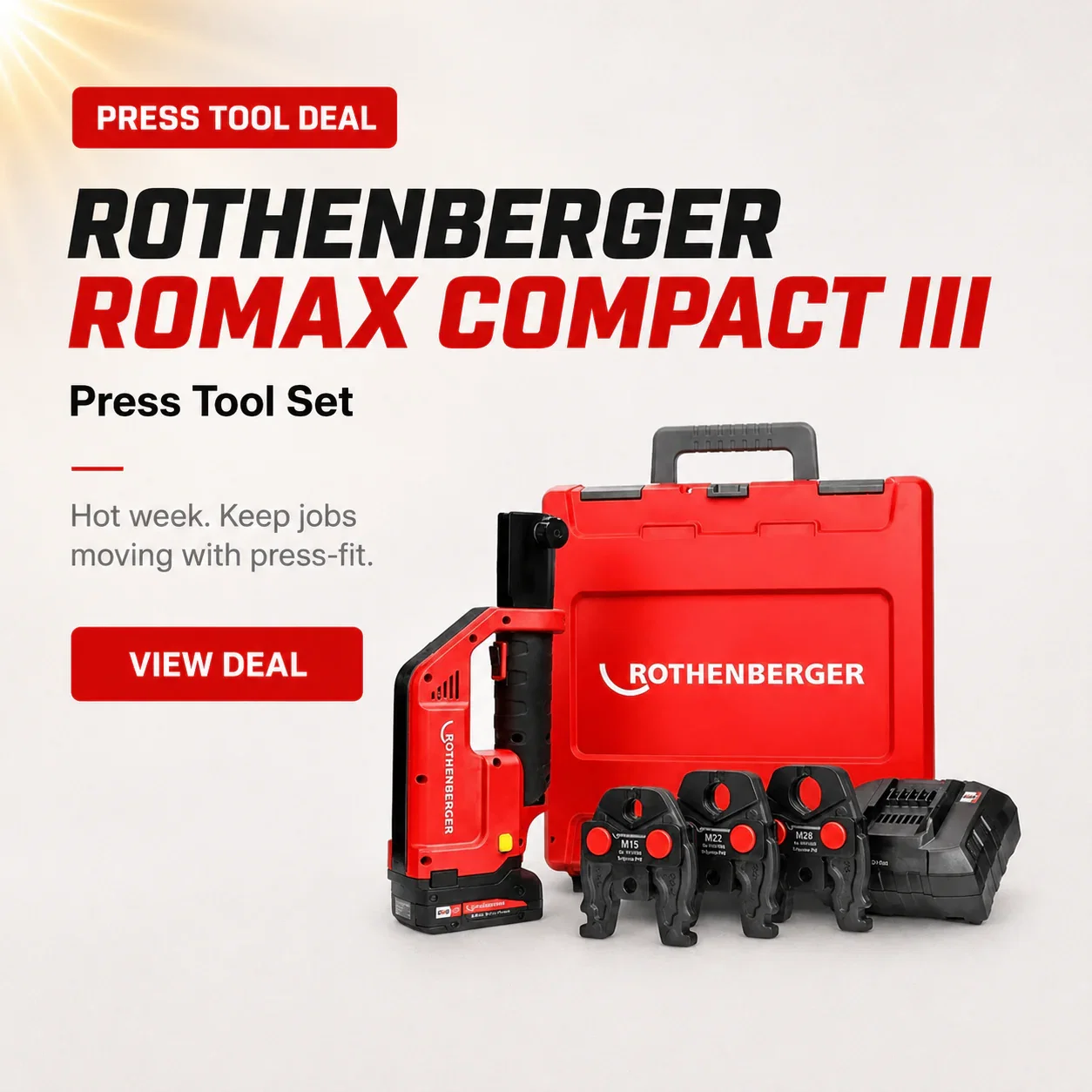 Rothenberger ROMAX Compact III press tool set