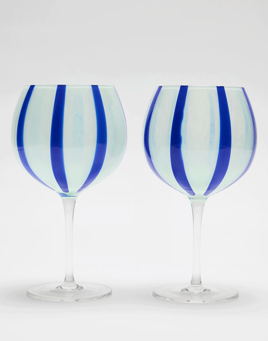 Riera Pink Cocktail Saucers Set of Two