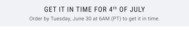 GET IT IN TIME FOR 4th OF JULY Order by Tuesday, June 30 at 6AM (PT) to get it in time.