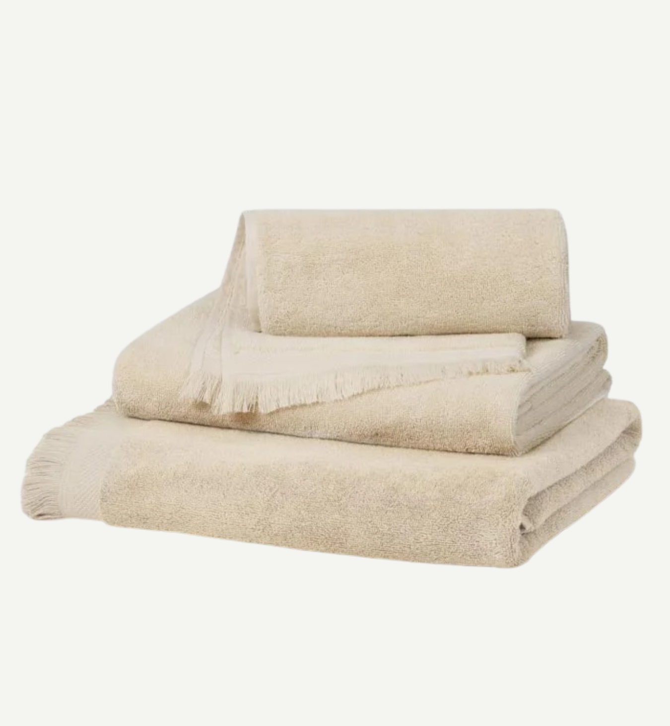 Birch Fringe Edge Cotton Towels
