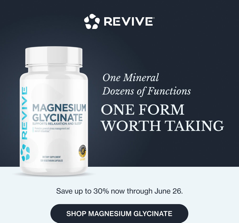 One Mineral Dozens of Functions One Form Worth Taking Save up to 30% now through June 26. Shop Magnesium Glycinate