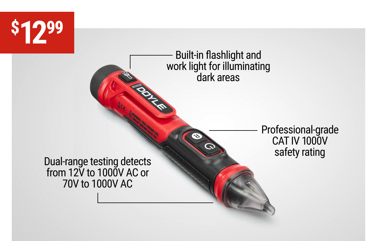 DOYLE Dual-Range Noncontact Voltage Tester