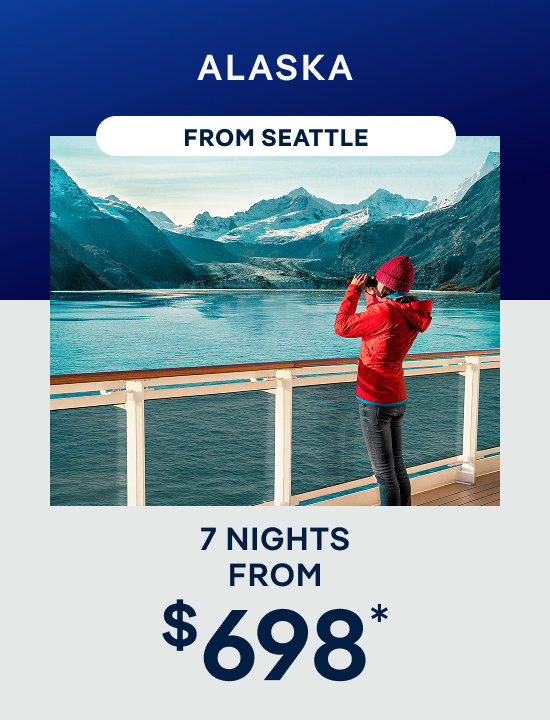 Alaska– 7 Nights From Seattle – Click to View Cruises & Book Now
