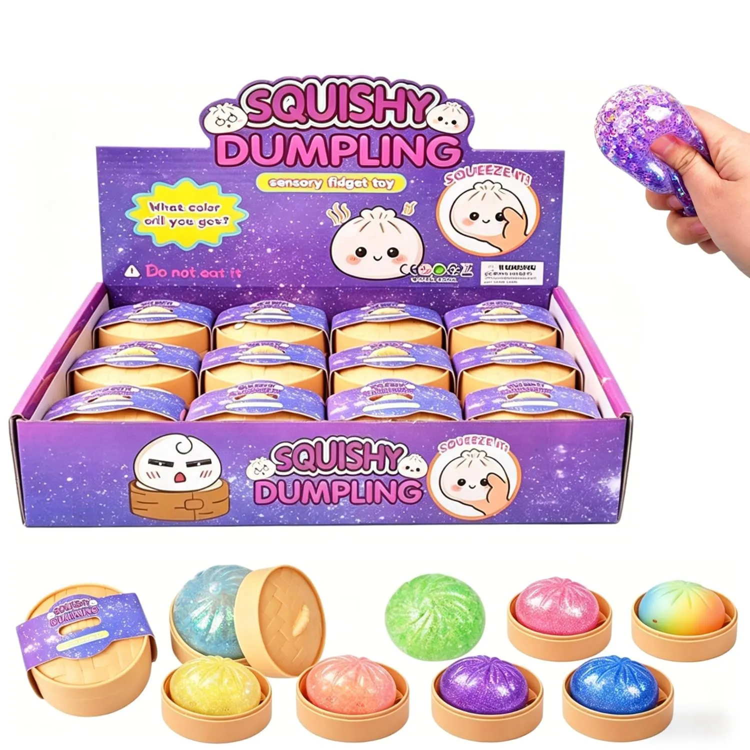 Glitter Dumpling Squishy