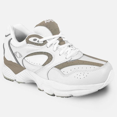 Men's Lace Walking Shoe White Grey