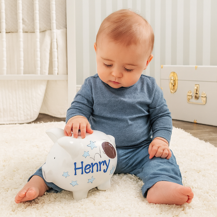 Personalized Hand Painted Piggy Banks