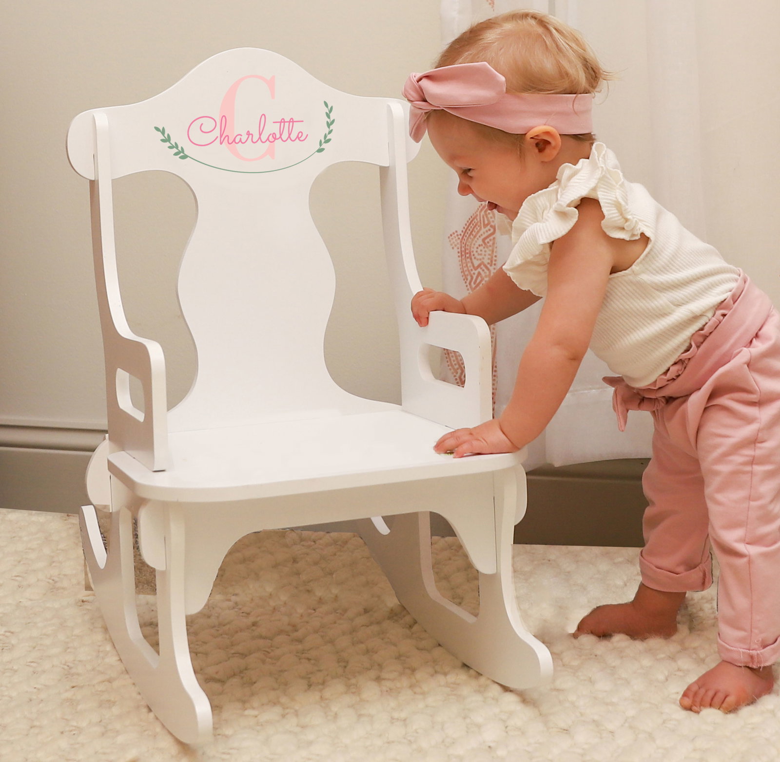 personalized Puzzle Rocking Chair