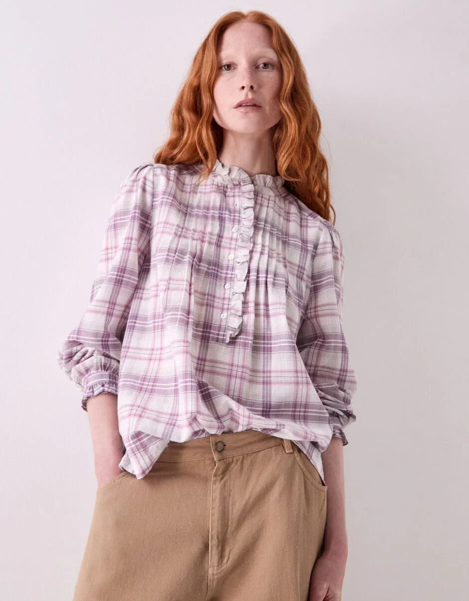 Mina Check Cotton Shirt