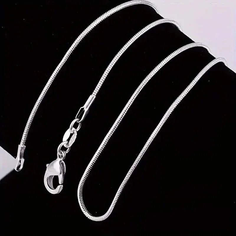 Image of Exquisite Casual Snake Necklace Collarbone Chain Couple Pendant