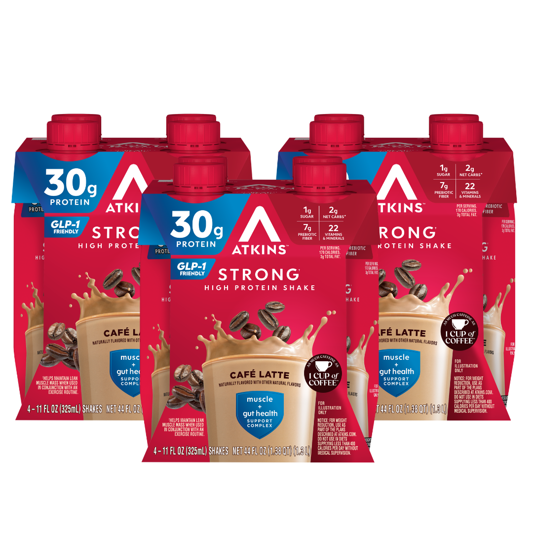 Atkins Strong High Protein Shake Cafe Latte