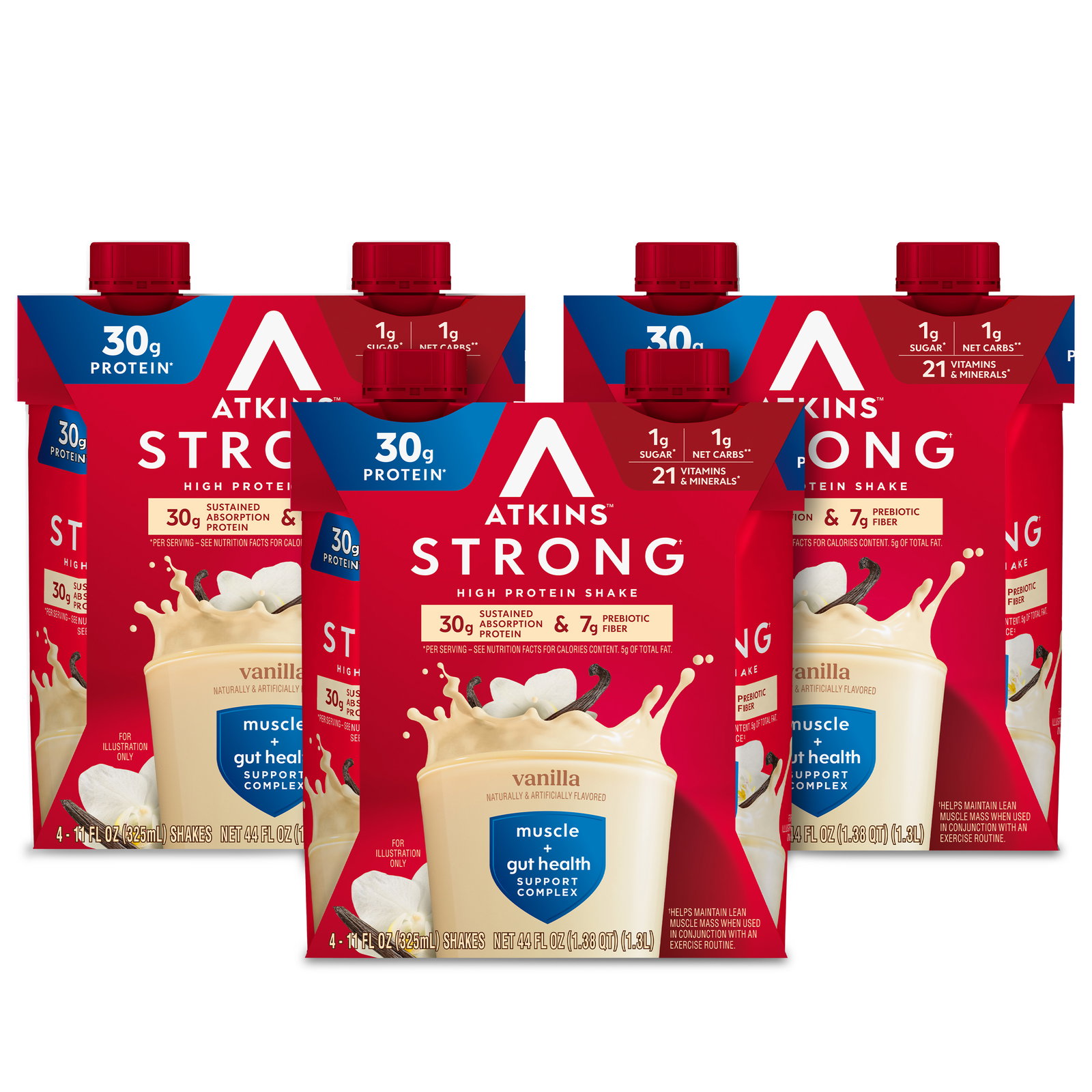 Atkins Strong High Protein Shakes Vanilla