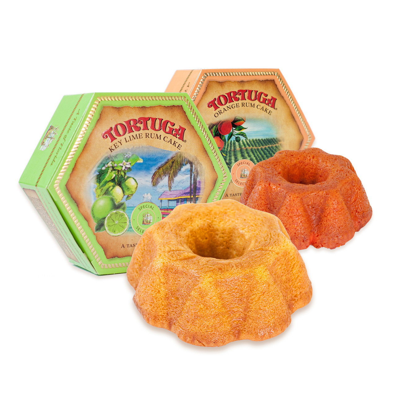 Image of Florida Orange and Key Lime Rum Cake Bundle - (16oz)
