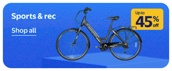 Sports & rec - Up to 45% off