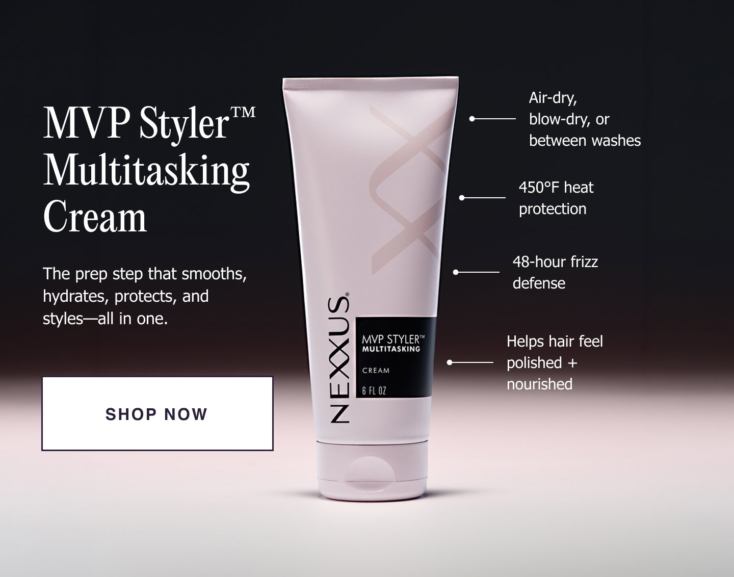 MVP Styler™ Multitasking Cream | The prep step that smooths, hydrates, protects, and styles—all in one. | Shop Now