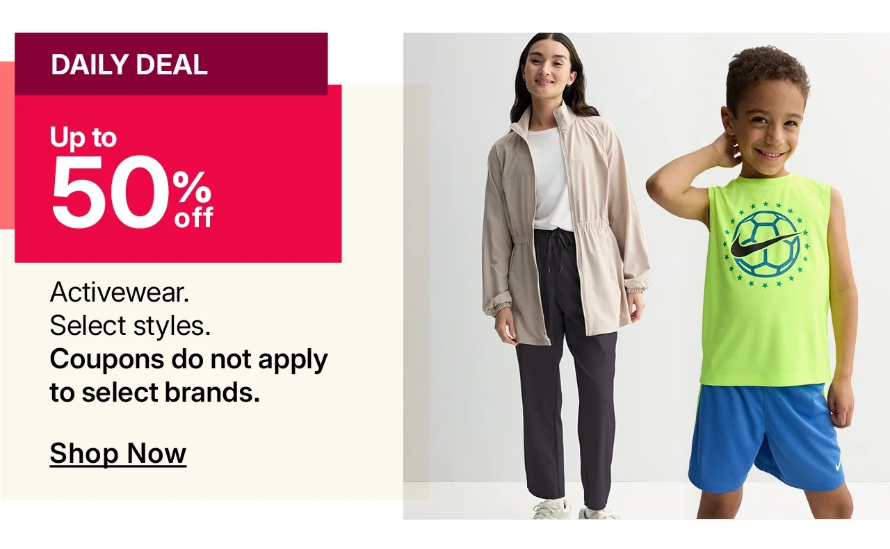 up to 50% off activewear