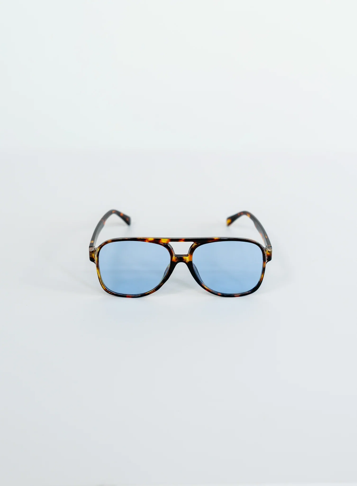 The Bay Vintage Aviators - Tortoise/Blue