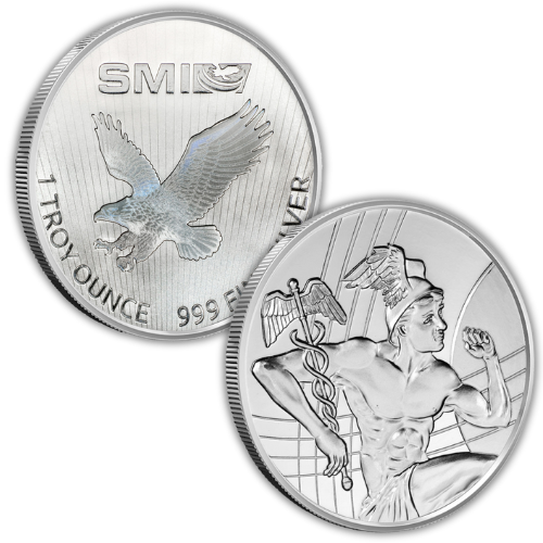 ON SALE: 1 oz Sunshine Mercury Silver Round (New)