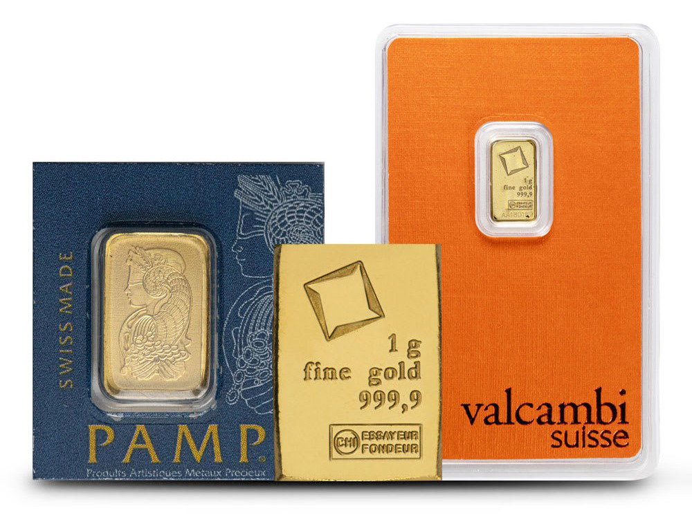 ON SALE: 1 Gram Gold Bar (Varied Condition, Any Mint)