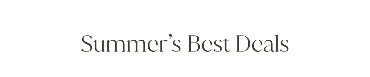 Summer's Best Deals
