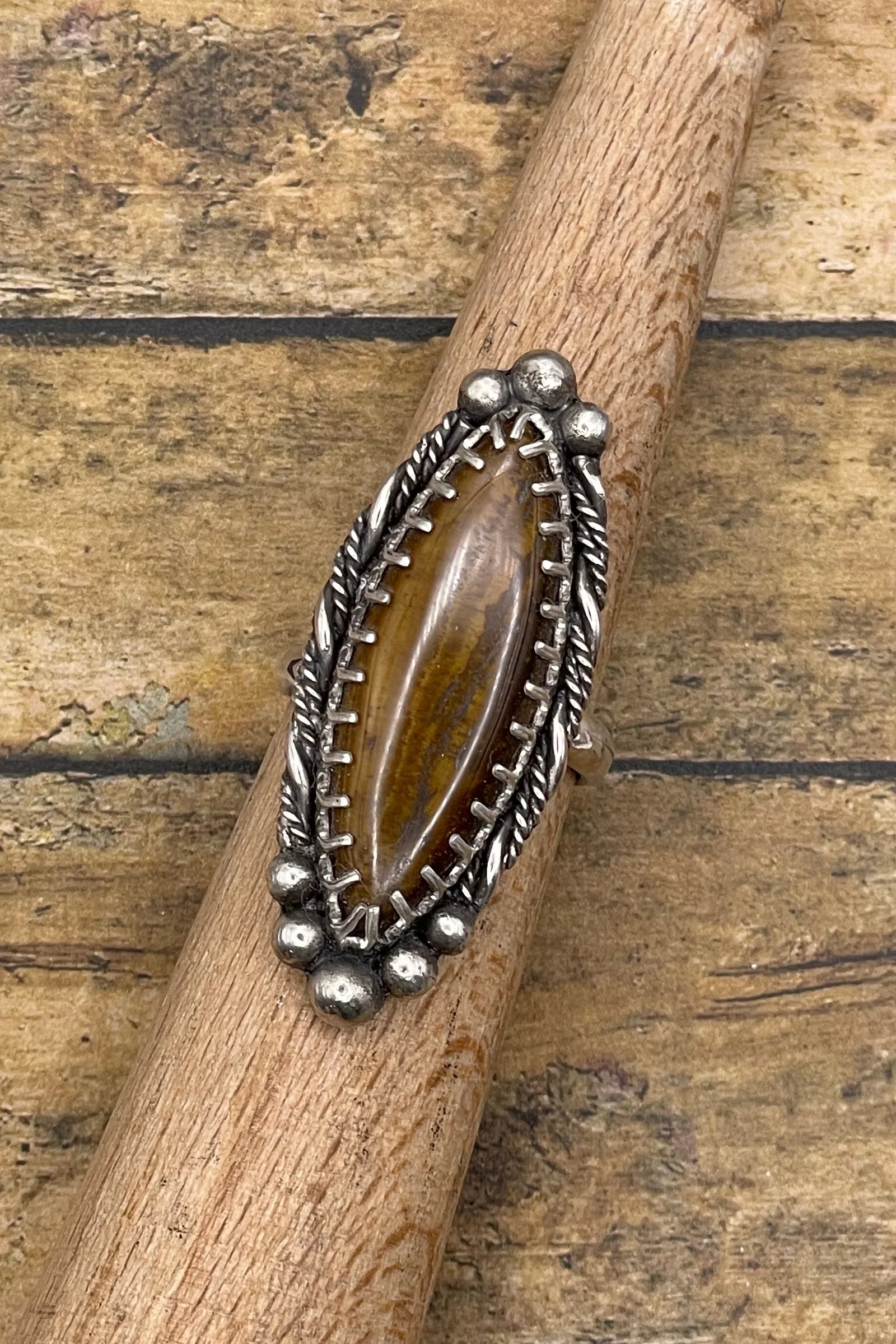 Ingrid - Tiger Eye Boho Statement Ring