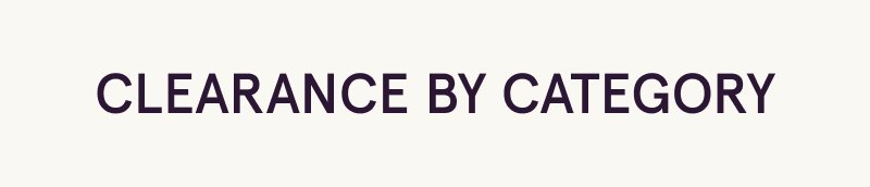 Clearance by category