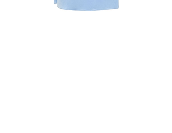 Maiara Shortsleeve Slinky Tie Maxi Dress - Sea Blue