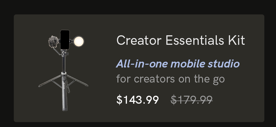 Creator Essentials Kit